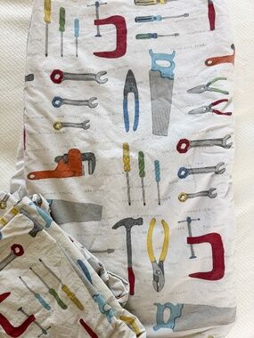 Pottery Barn Kids Sheet Set - Tools, Twin Sized